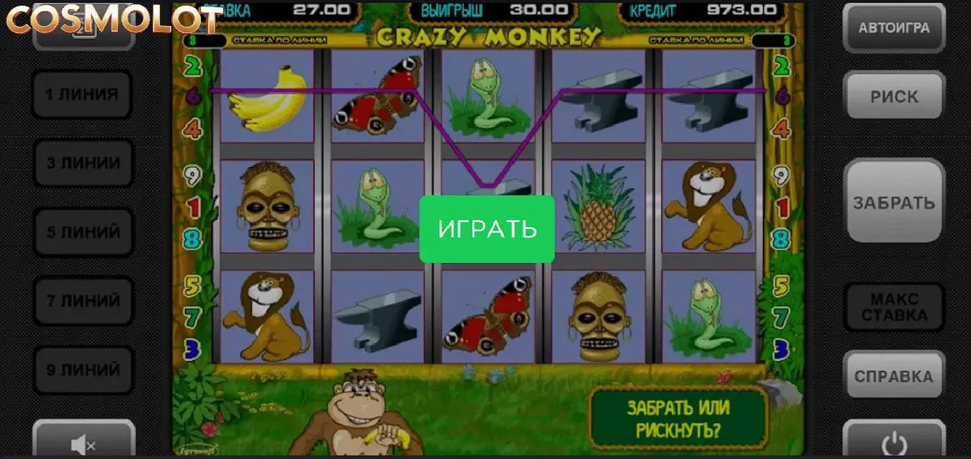 crazy monkey играть бесплатно